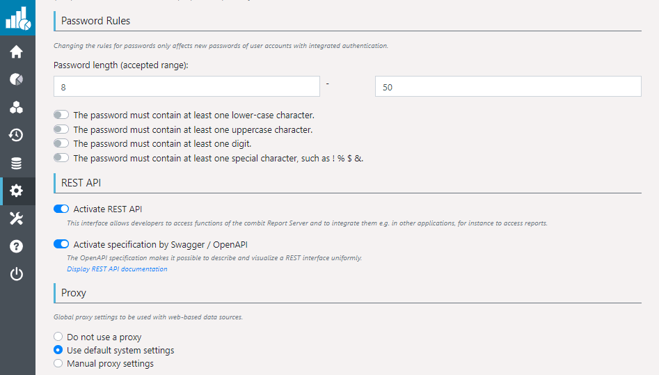 tableau de bord de la sécurité serveur de rapports